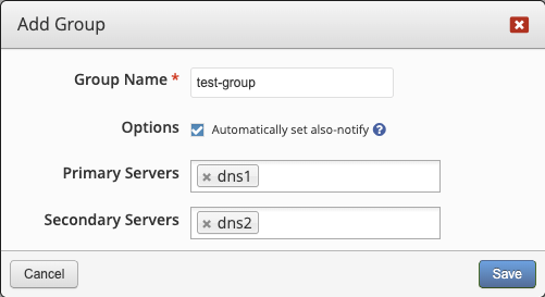Define Server Group